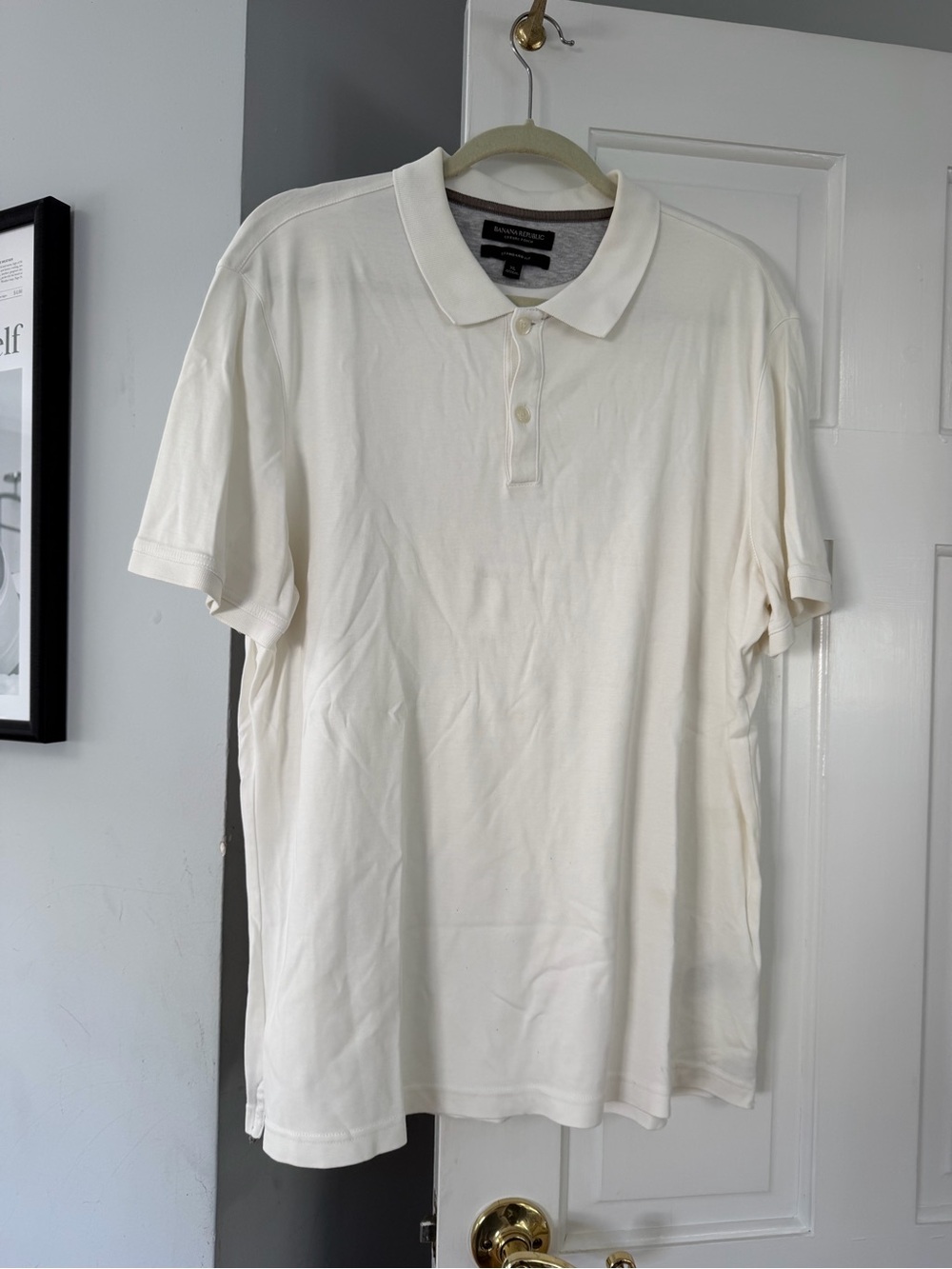 Banana Republic Men’s Polo Shirt - Off-White